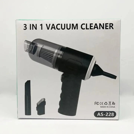 3 In 1 Portable Vacuum Cleaner Duster Blower Air Pump Wireless Hand-held Cleaning For Indoor And Outdoor